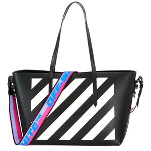 Off-White Binder Diagonal Leather Tote